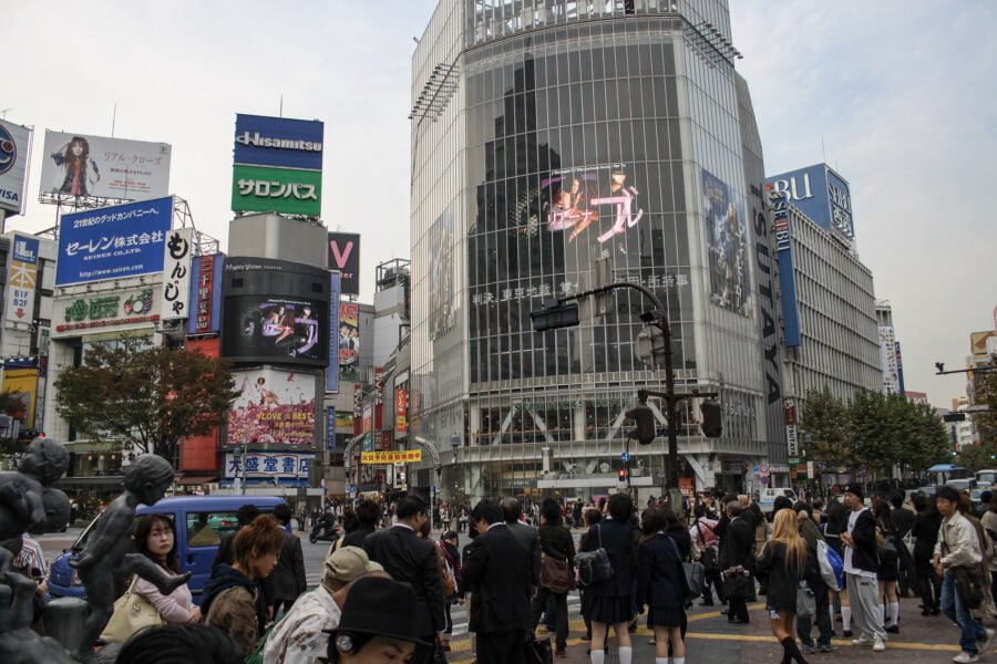 Shibuya Crossing In Tokyo