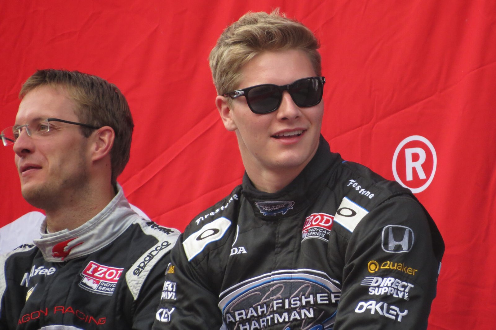 Josef Newgarden And Sebastien Bourdais Before Firestone 550 Texas