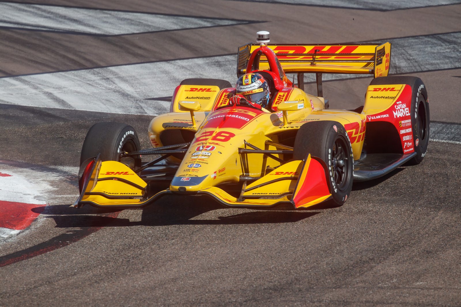 Ryan Hunter Reay Through Turn 1 St Pete Grand Prix 2019