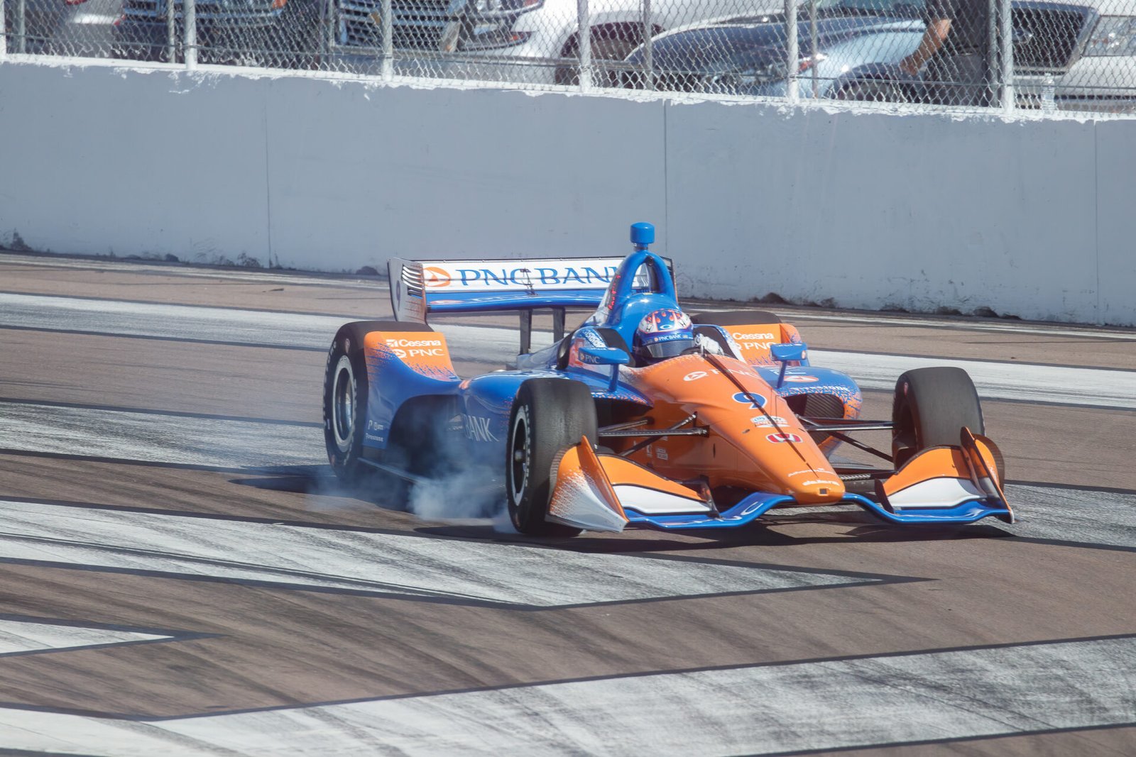 Scott Dixon On Brakes Entering Turn 1 St Pete Grand Prix 2019