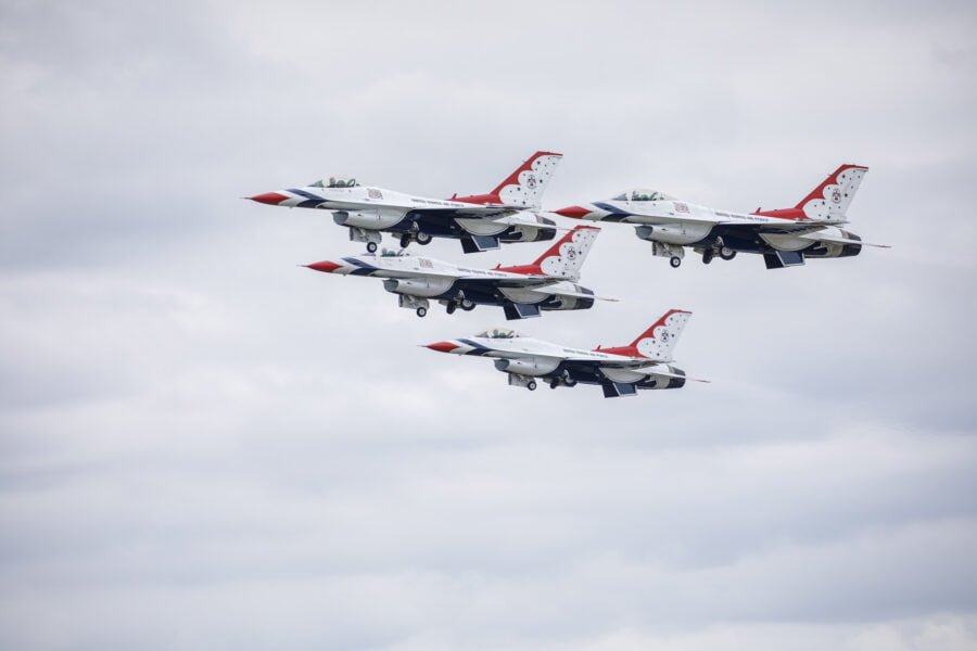 Air Force Thunderbirds Taking Off