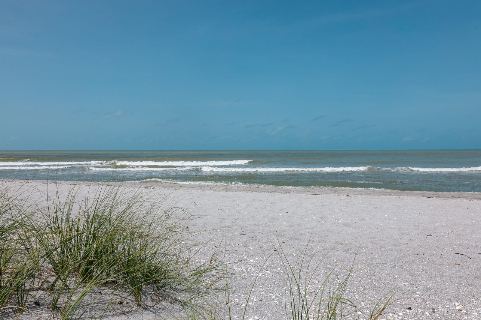 Waves From Gulf Of Mexico On Turner Beach