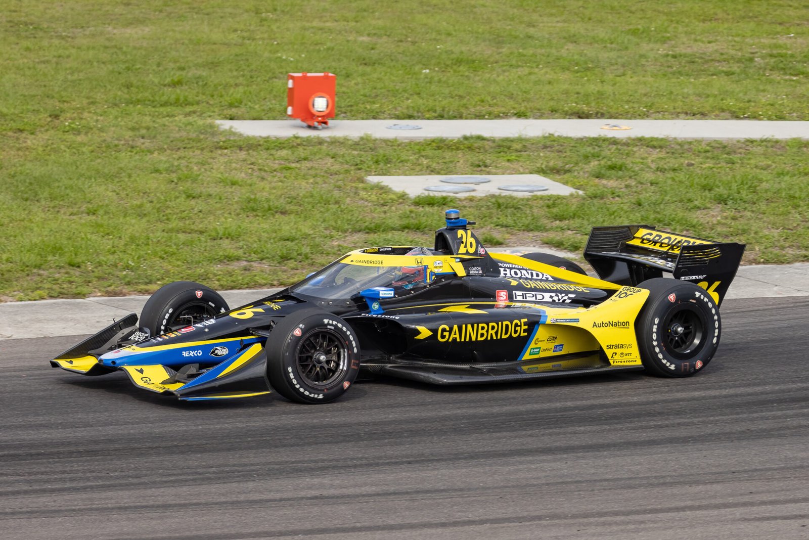 Colton Herta Turn 1 Exit St Pete Grand Prix 2021