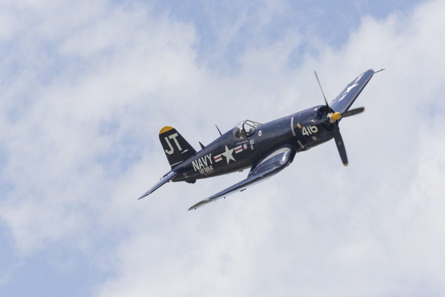 F4u Corsair Climbing To Right