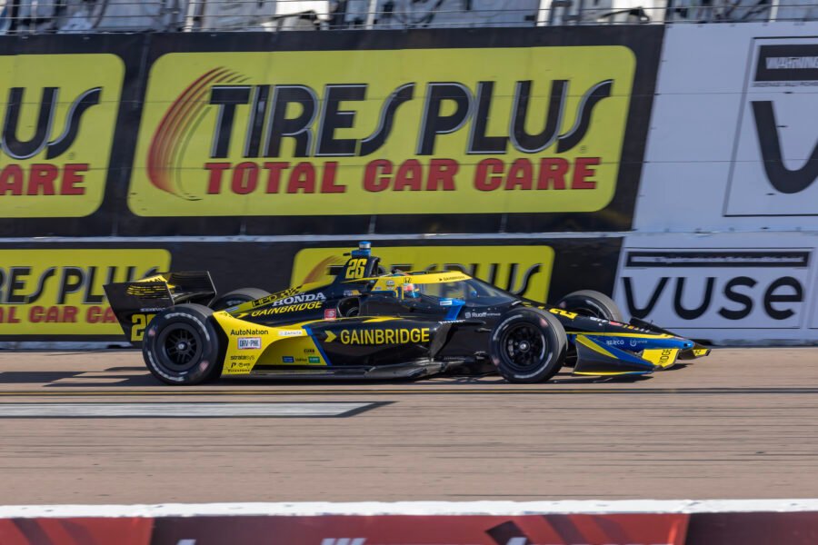 Colton Herta Down Front Straight St Pete Grand Prix 2022