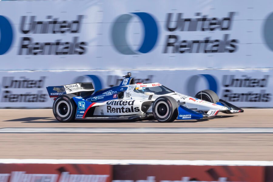 Graham Rahal Down Front Straight St Pete Grand Prix 2022