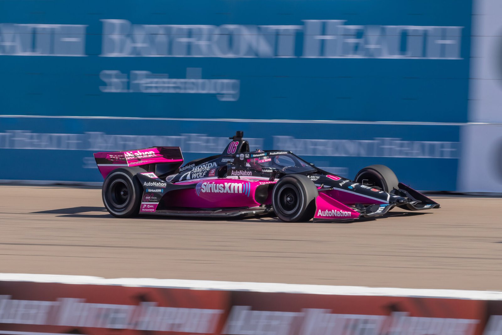 Helio Castroneves Down Front Straight St Pete Grand Prix 2022