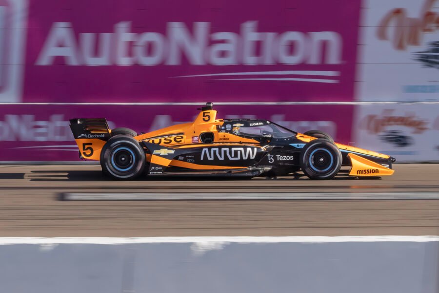 Patricio Oward On Front Straight St Pete Grand Prix 2022