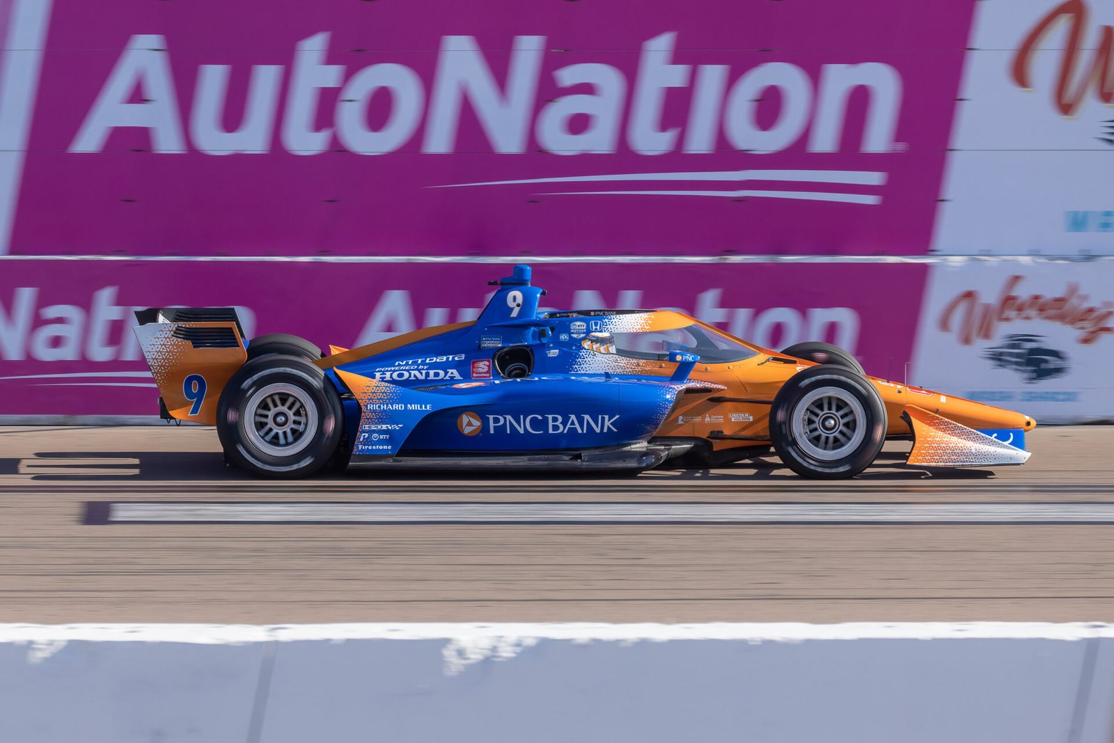 Scott Dixon On Front Straight St Pete Grand Prix 2022