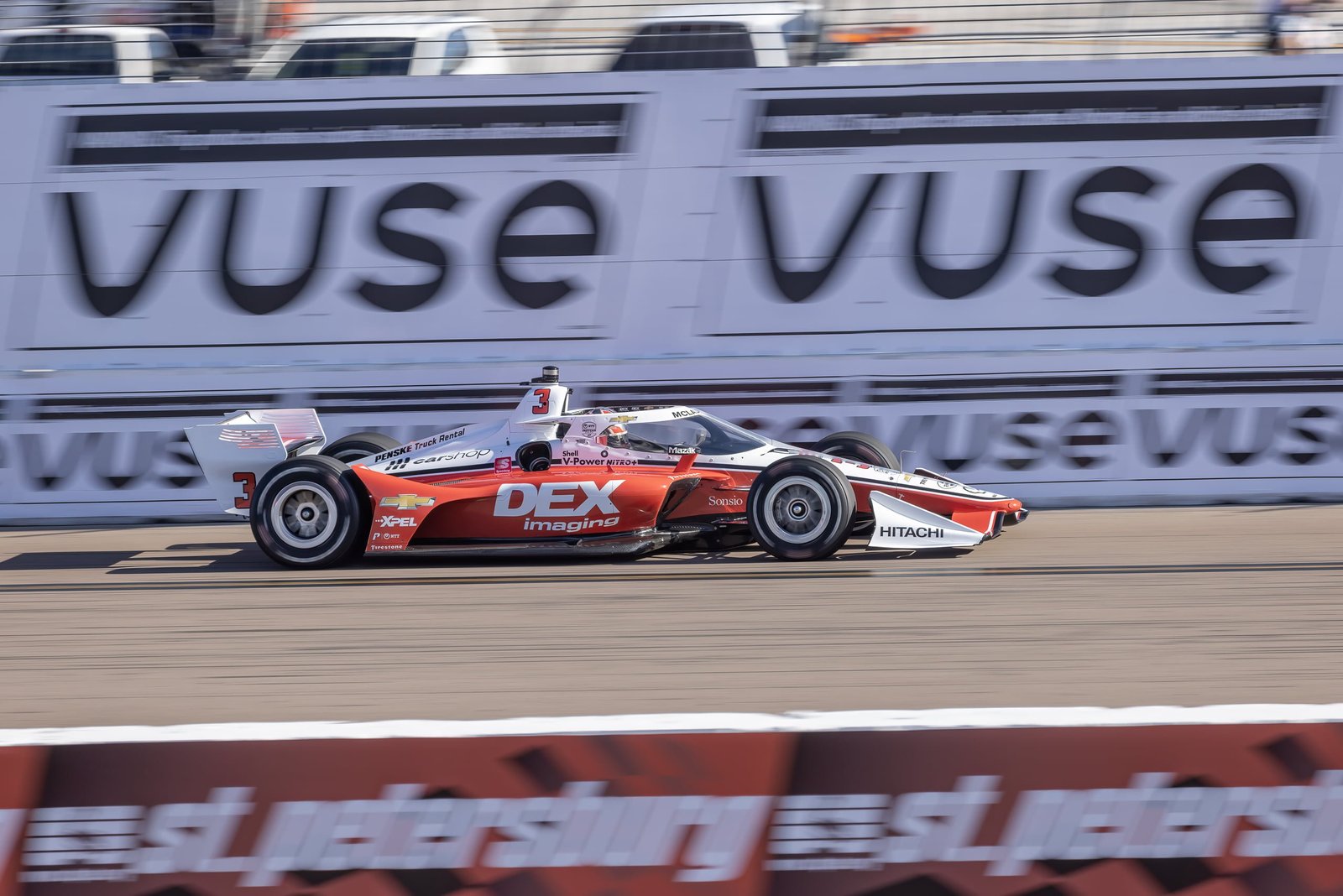 Scott Mclaughlin Front Straight Firestone Gp St Pete