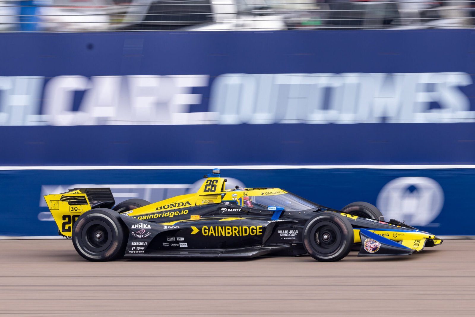 Colton Herta On Front Straight St Pete Grand Prix 2023