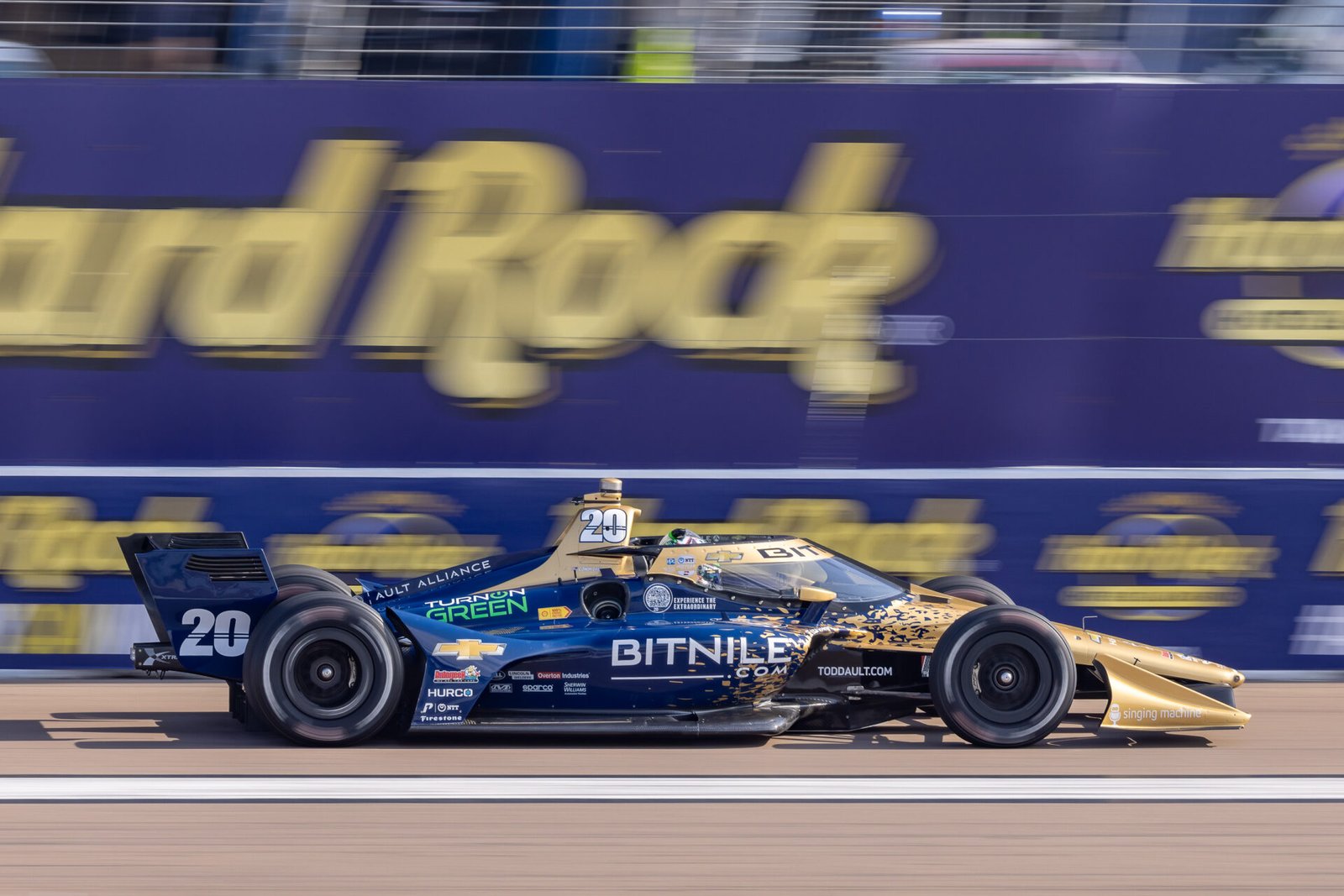 Conor Daly On Front Straight St Pete Grand Prix 2023