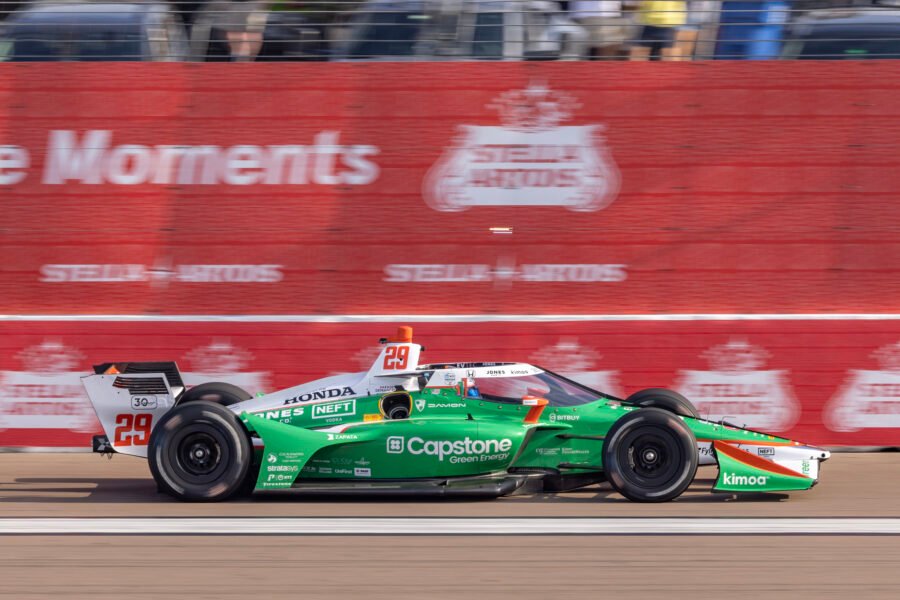 Devlin Defrancesco On Front Straight St Pete Grand Prix 2023