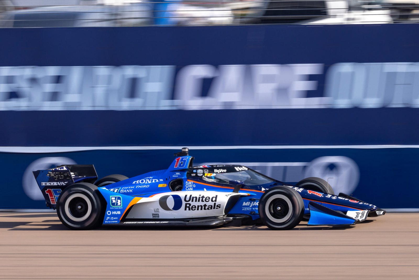 Graham Rahal On Front Straight St Pete Grand Prix 2023