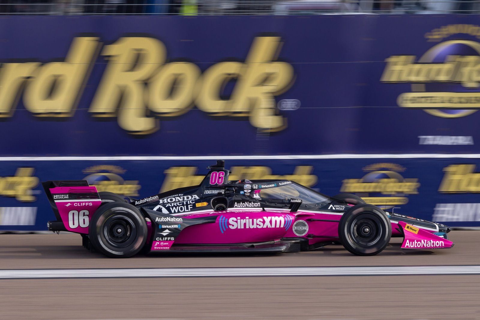 Helio Castroneves On Front Straight St Pete Grand Prix 2023