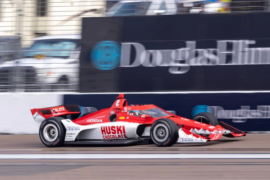 Marcus Ericsson On Front Straight St Pete Grand Prix 2023