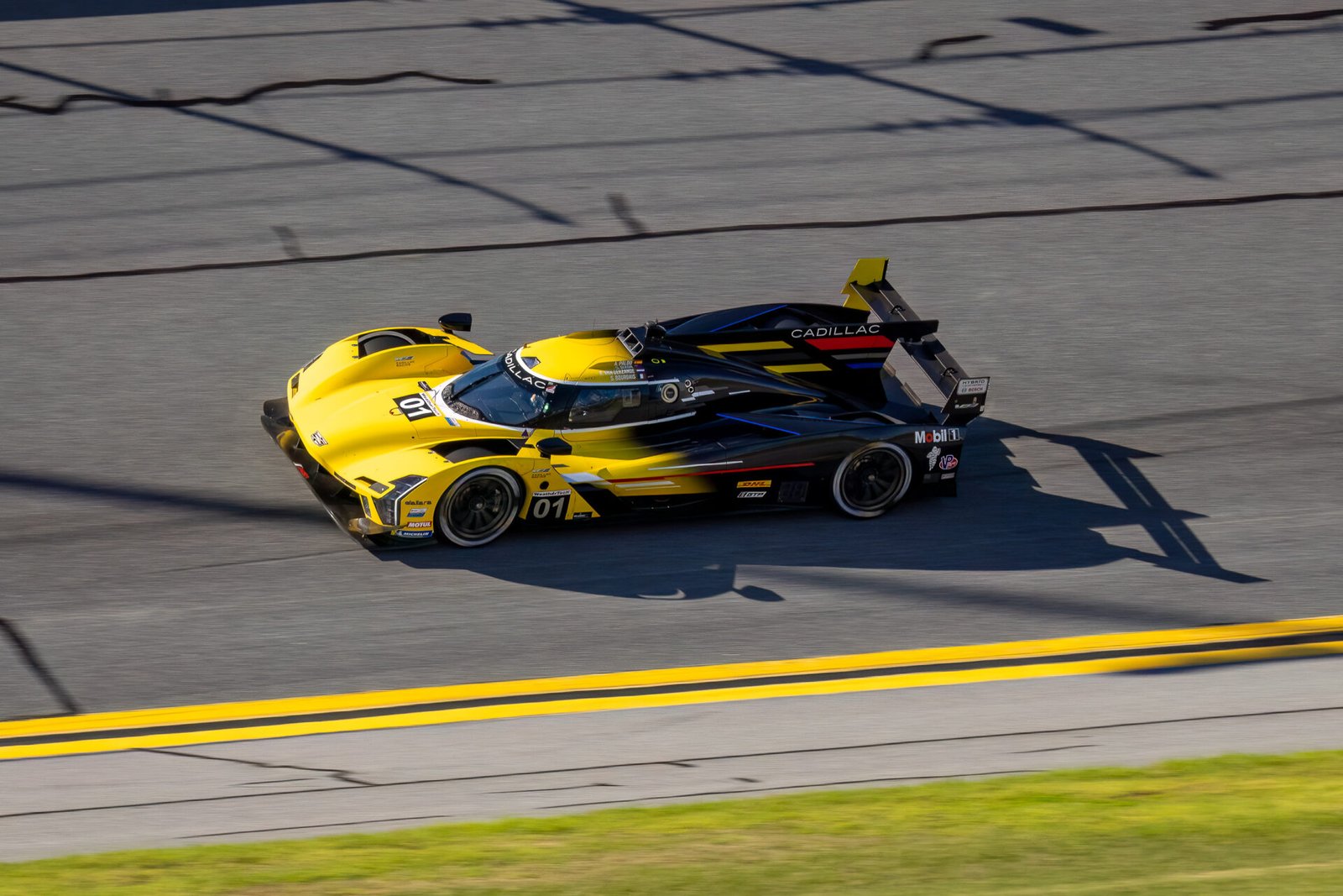 01 Chip Ganassi Racing Cadillac In Turn 1 At Daytona International Speedway 2024