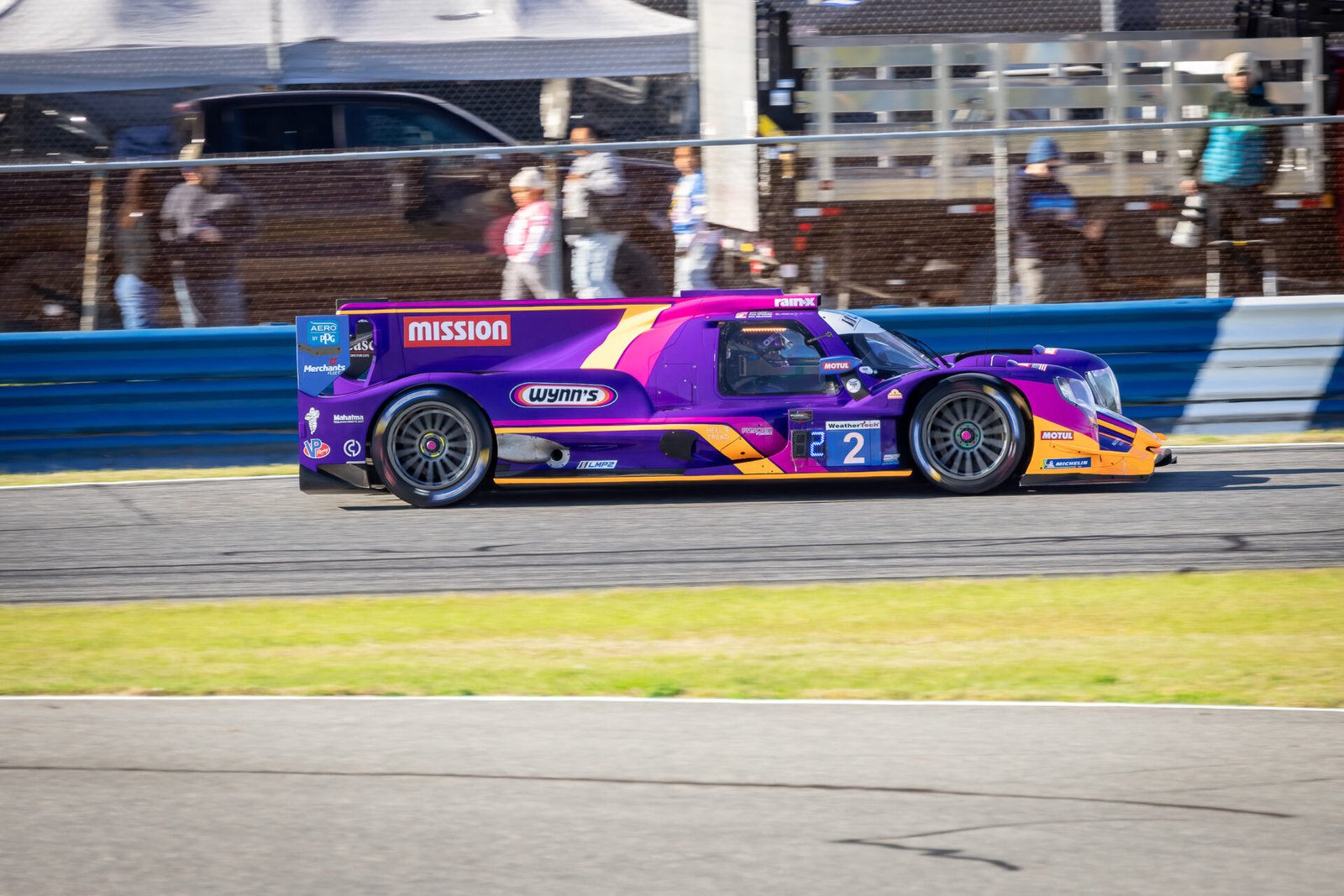 2 United Autosports Oreca Entering International Horseshoe At Daytona International Speedway 2024