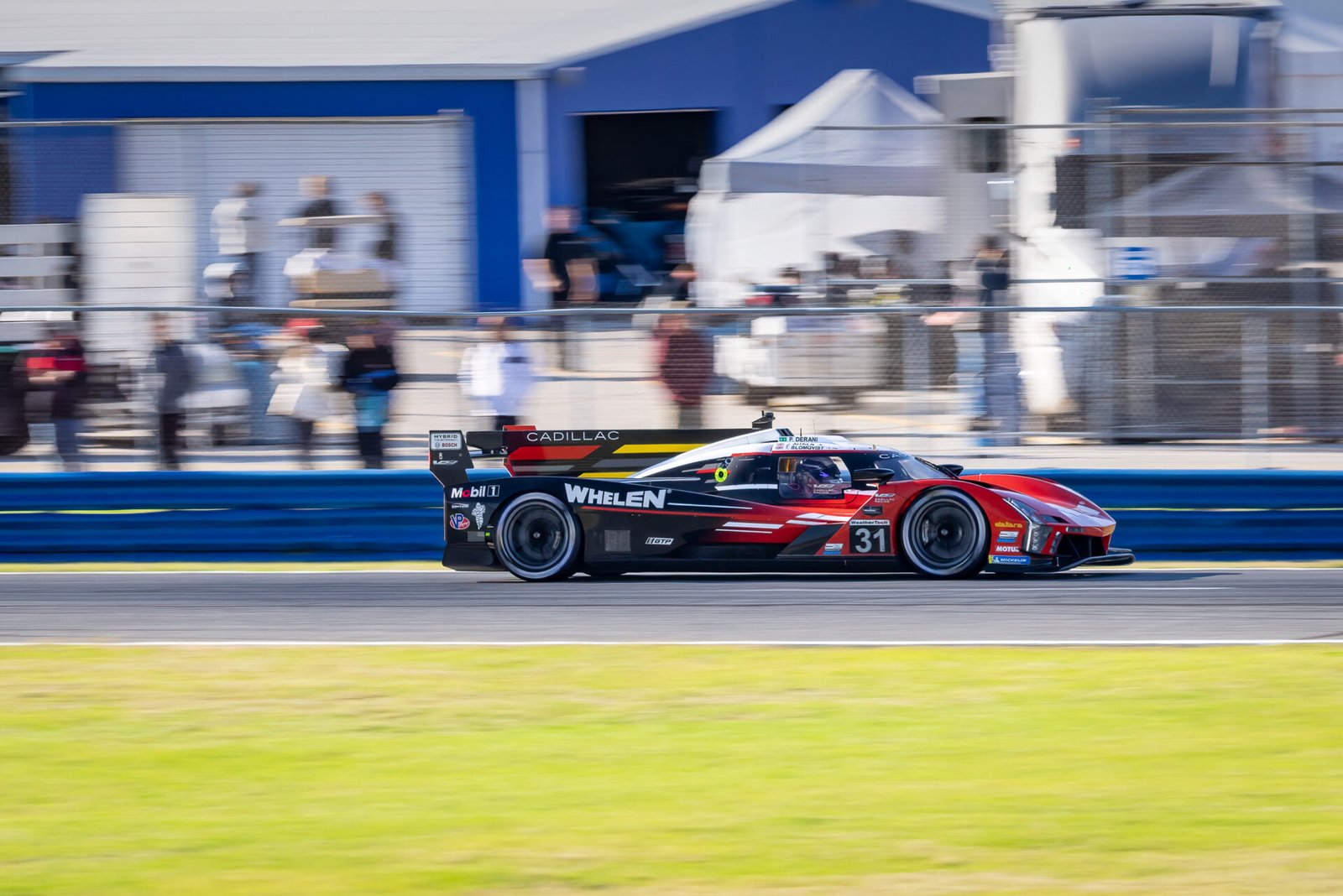 31 Whelan Engineering Cadillac Entering International Horseshoe At Daytona International Speedway 2024