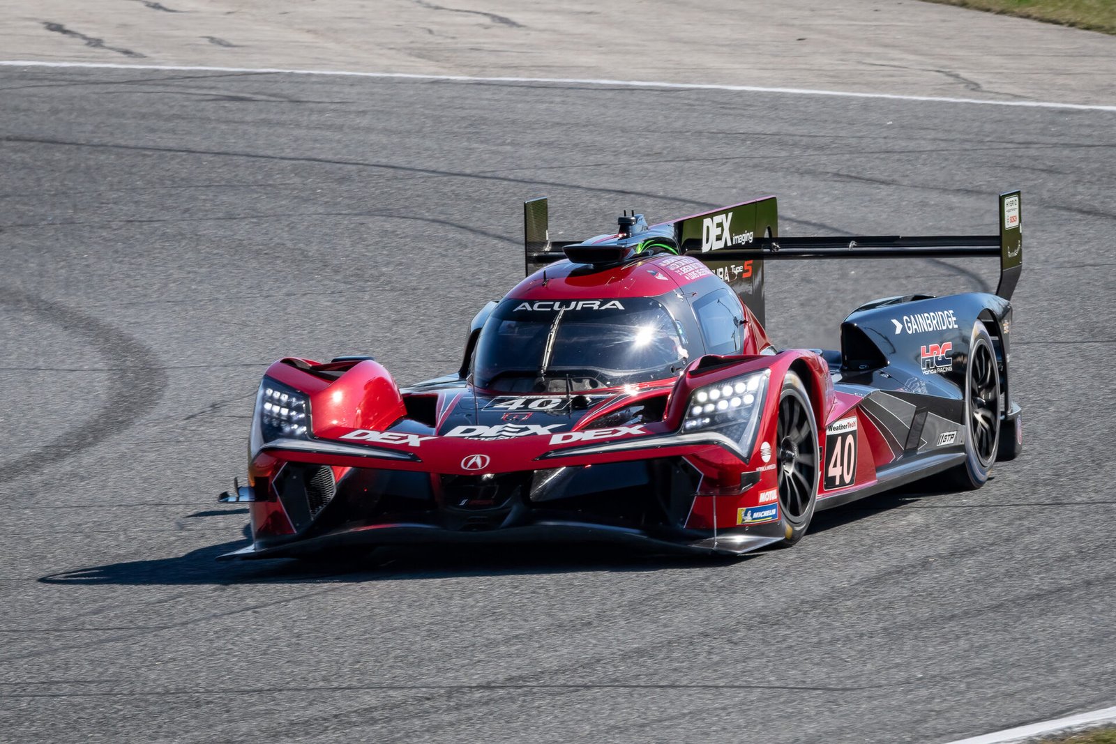 40 Wayne Taylor Andretti Racing Acura Through West Horseshoe At Daytona International Speedway 2024