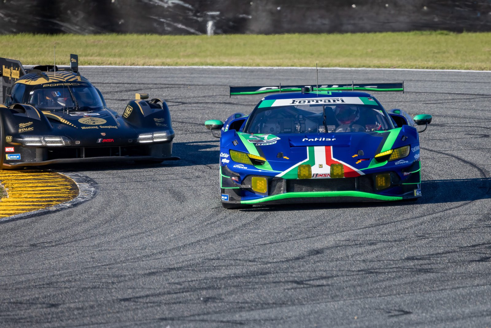 47 Cetilar Racing Ferrari Through International Horseshoe At Daytona International Speedway 2024