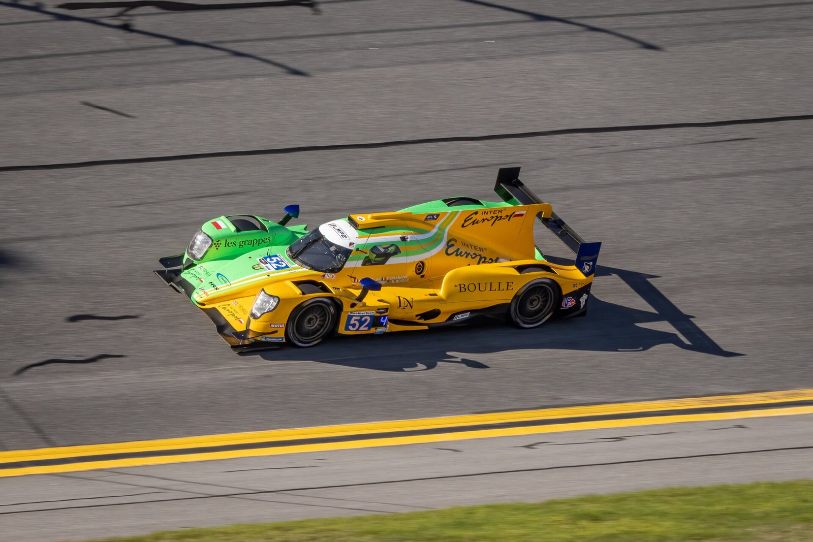 52 Mathiasen Motorsports Oreca In Turn 1 At Daytona International Speedway 2024