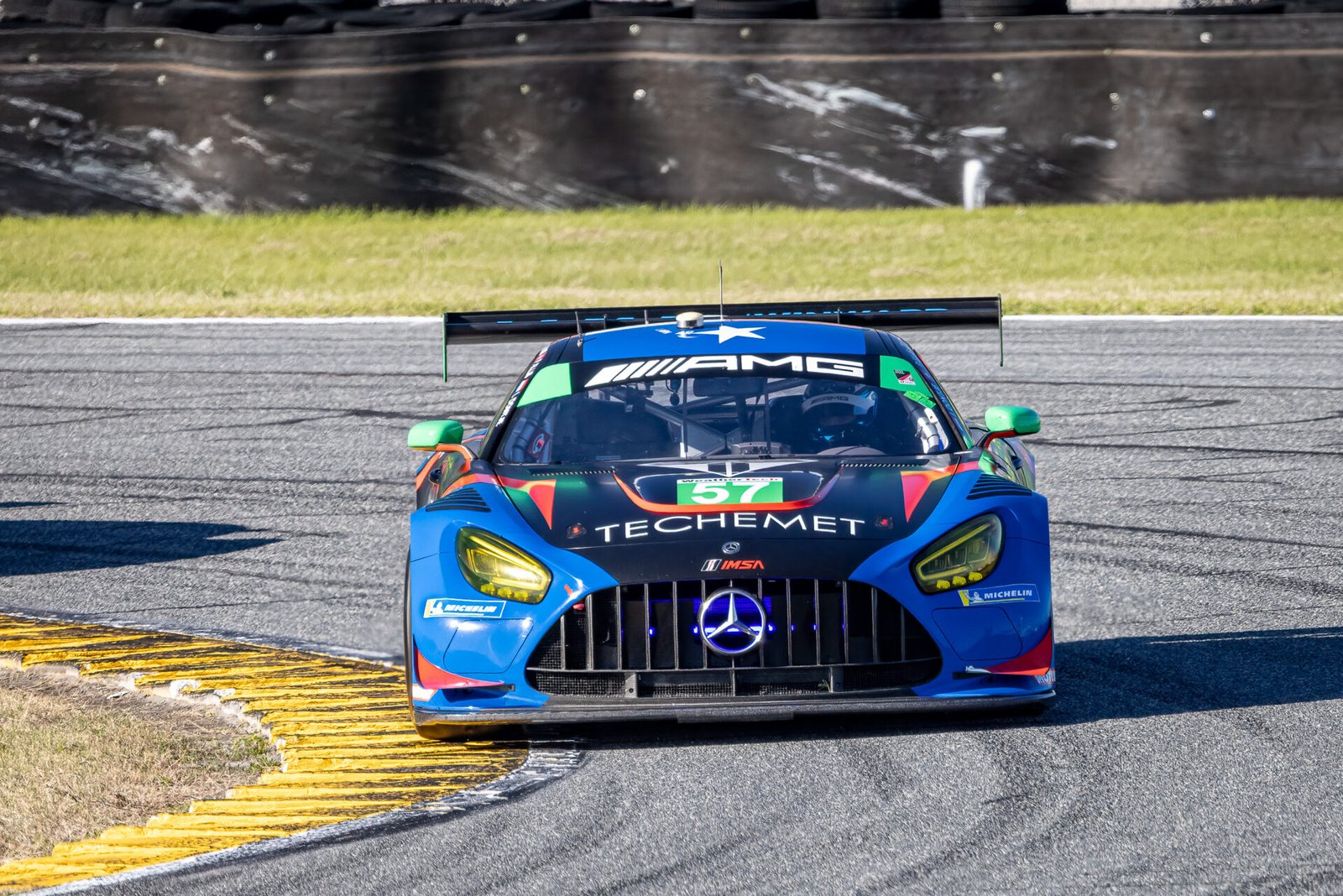 57 Winward Motorsport Mercedes Through International Horseshoe At Daytona International Speedway 2024