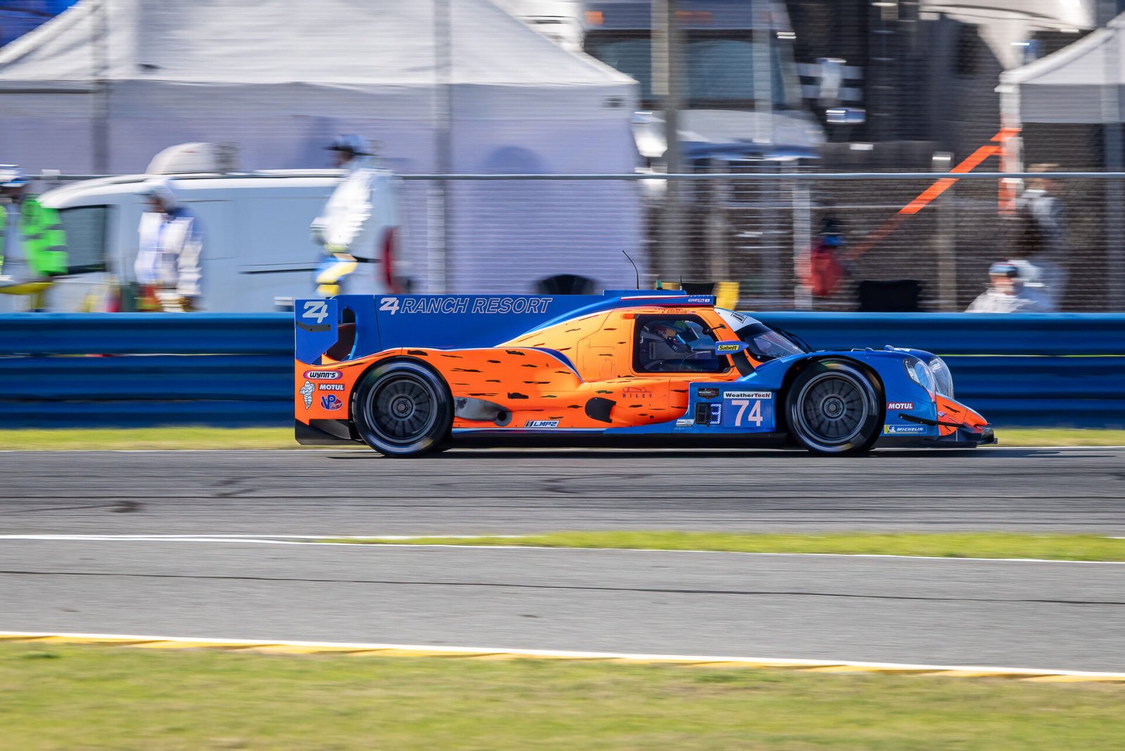 74 Riley Motorsports Oreca Entering International Horseshoe At Daytona International Speedway 2024