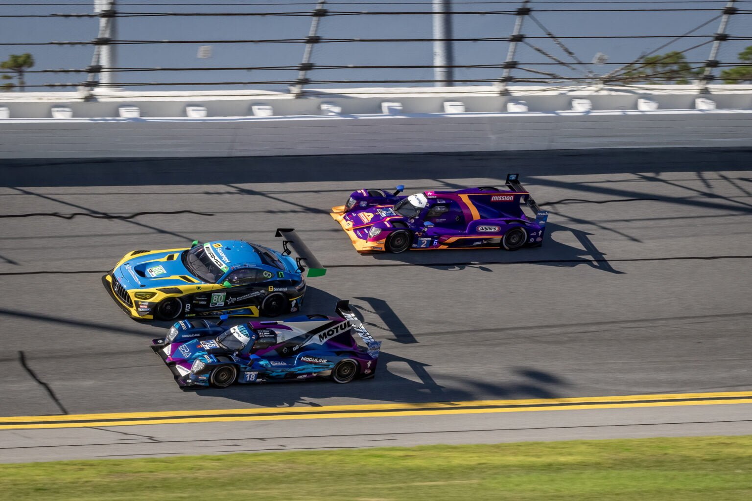 80 Mercedes With 18 Gibson And 2 Gibson In Turn 1 At Roar Before