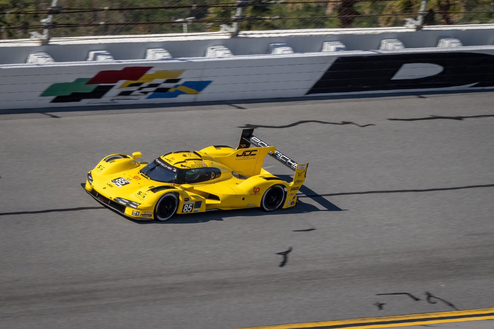 85 Jdc Miller Motorsports Porsche In Turn 1 At Daytona International Speedway 2024