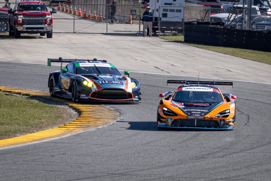 9 Pfaff Motorsports Mclaren And 44 Magnus Racing Aston Martin Th