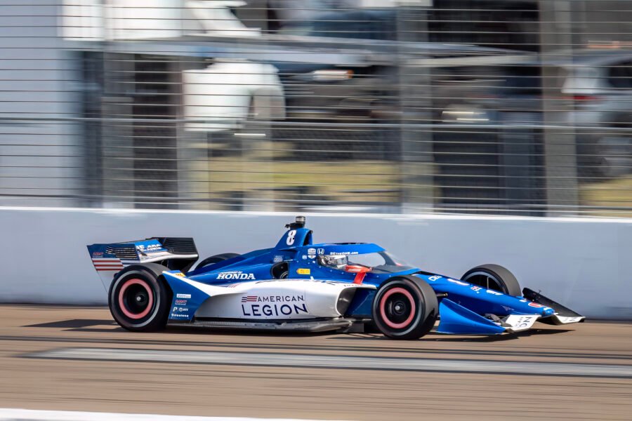 Linus Lundqvist On Main Straight St Pete Grand Prix 2024