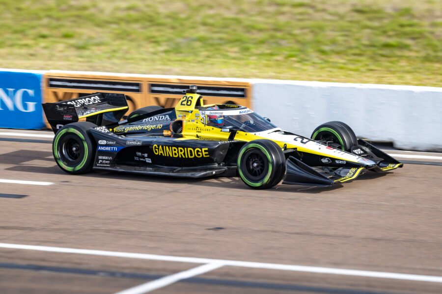 Colton Herta Exiting Pits St Pete Grand Prix 2024