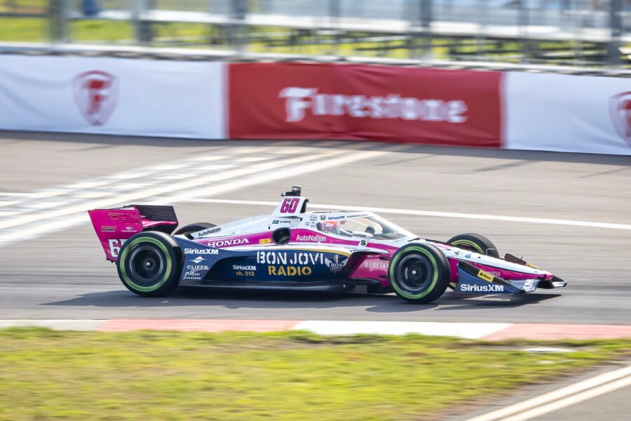 Felix Rosenqvist In Turn 1 St Pete Grand Prix 2024