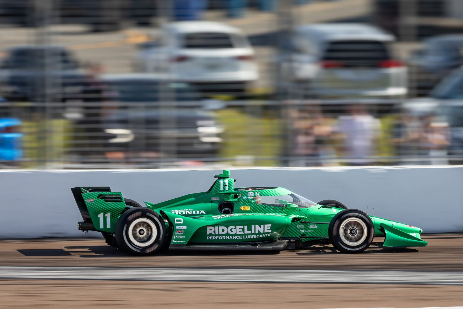 Marcus Armstrong On Brakes Entering Turn 1 St Pete Grand Prix 2024
