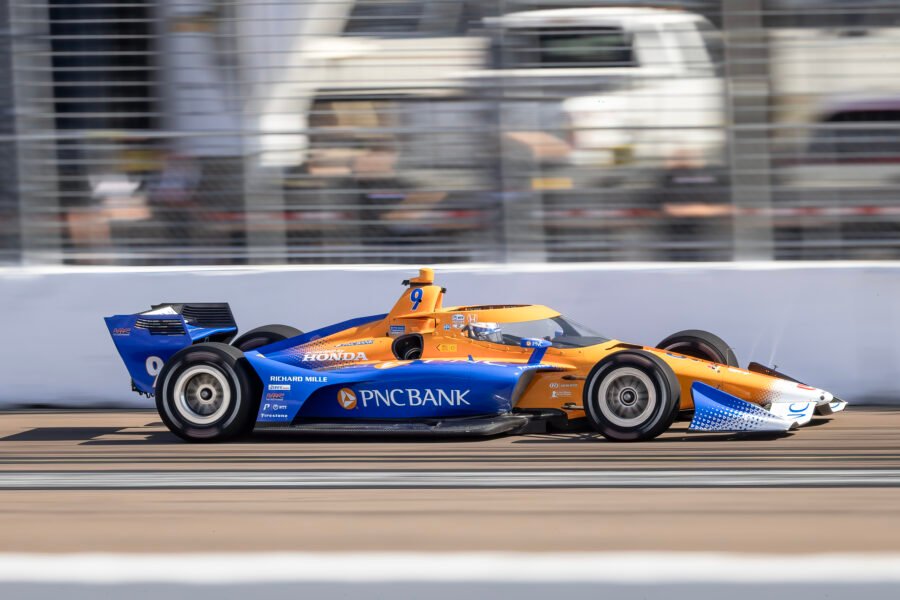 Scott Dixon On Main Straight St Pete Grand Prix 2024