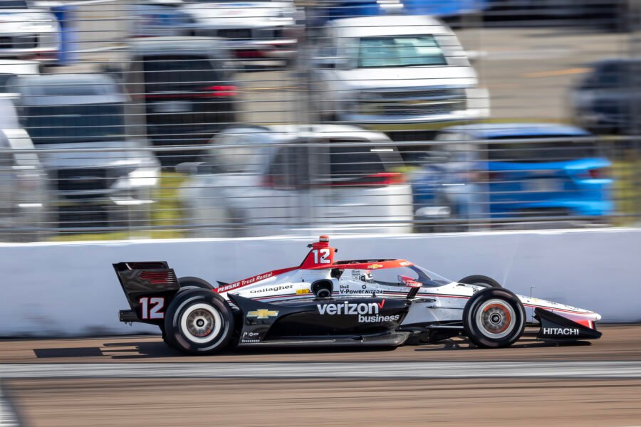 Will Power On Brakes Entering Turn 1 St Pete Grand Prix 2024