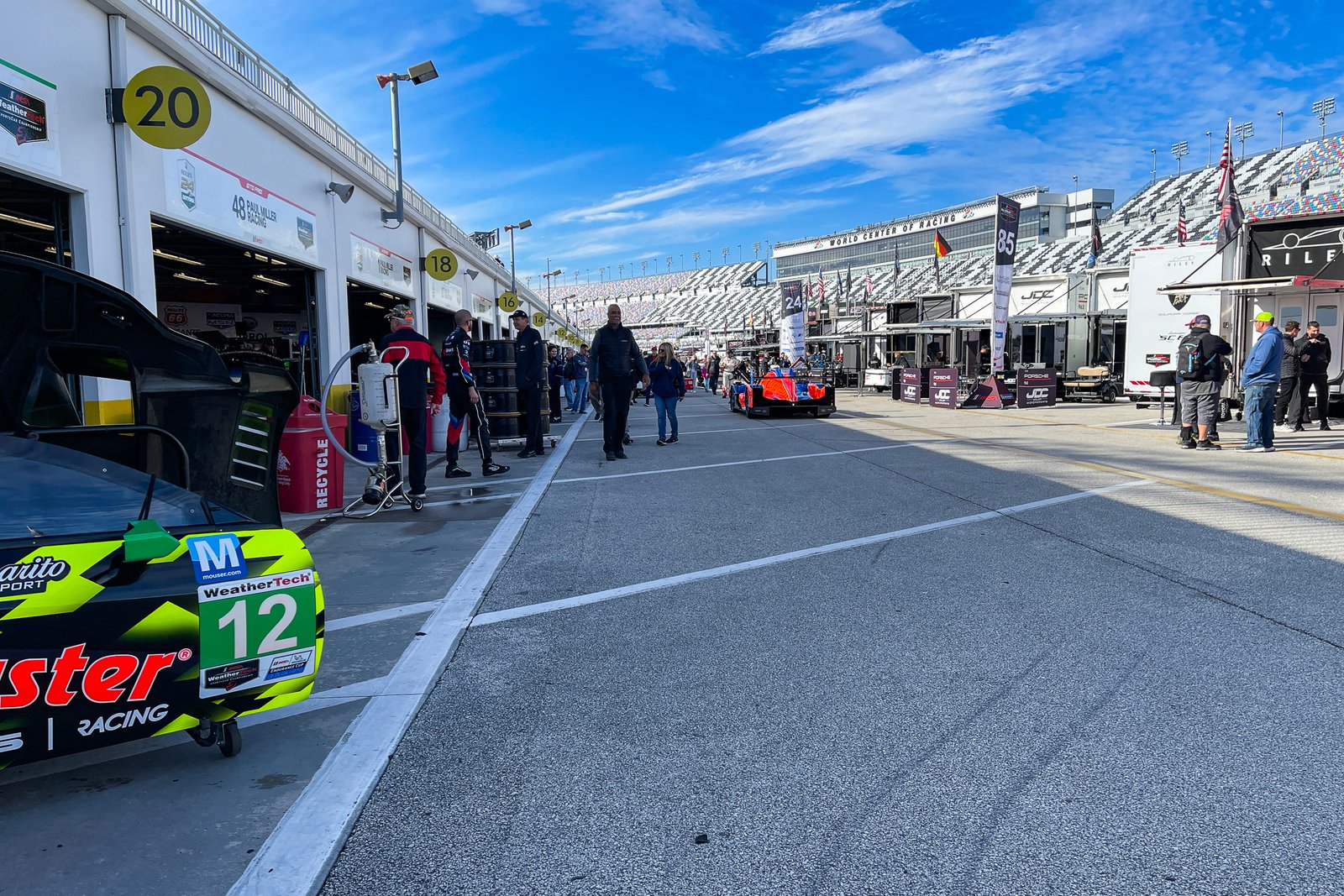 Garage Area At Daytona International Speedway