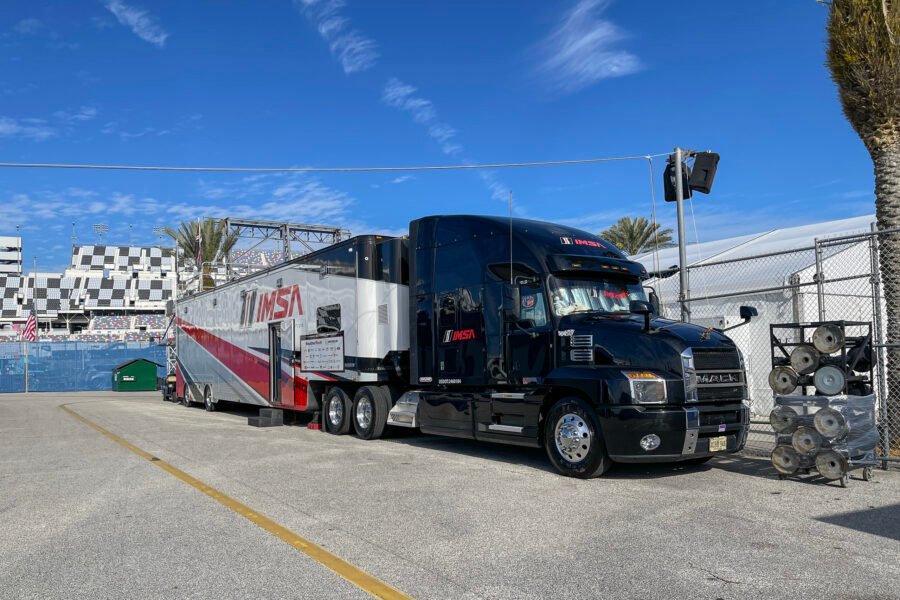 Imsa Communications Truck At Daytona International Speedway