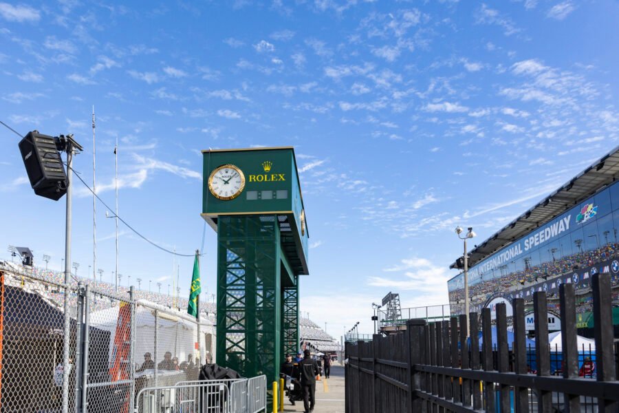 View From Behind Pit Lane At Daytona International Speedway