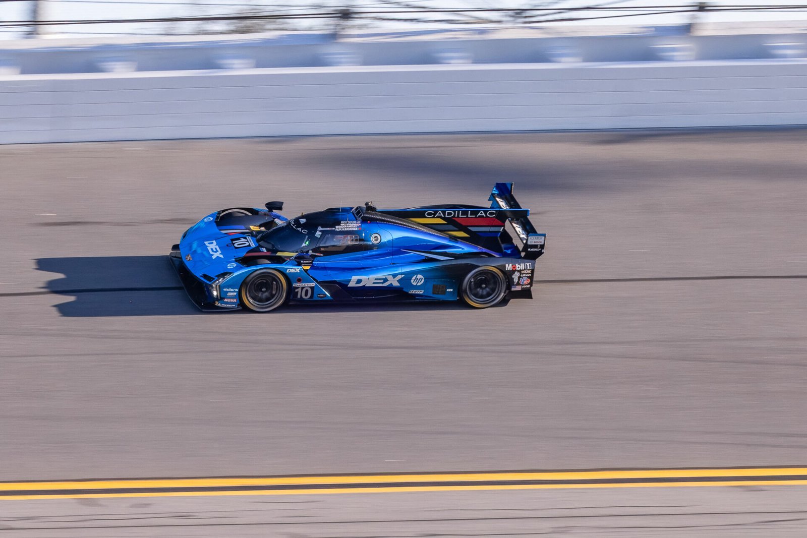 10 Wayne Taylor Racing Cadillac On Turn 1 Banking At Daytona International Speedway 2025