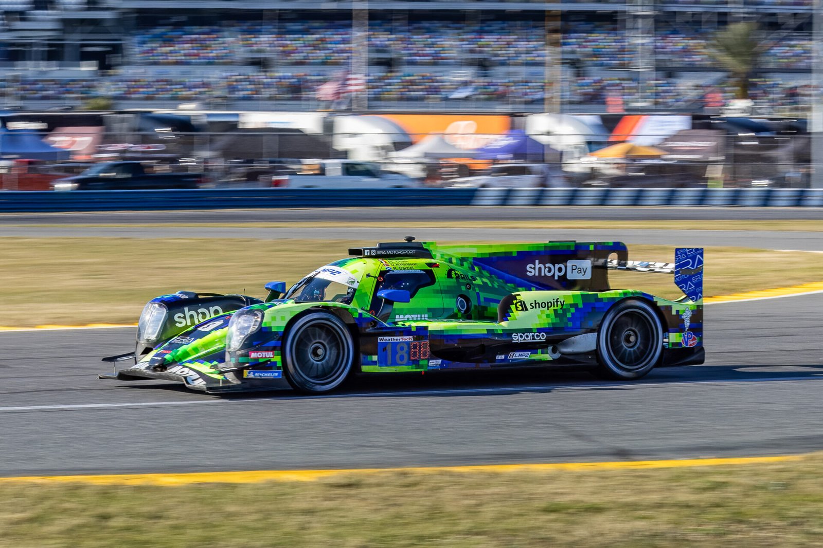 18 Era Motorsport Oreca Exiting International Horseshoe At Daytona International Speedway 2025