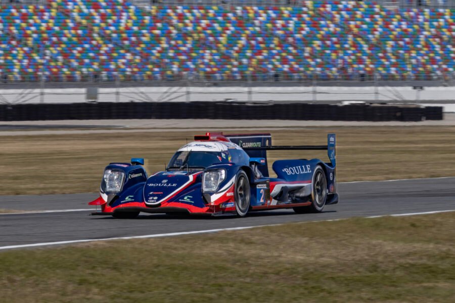 2 United Autosports Usa Oreca Entering West Horseshoe At Daytona