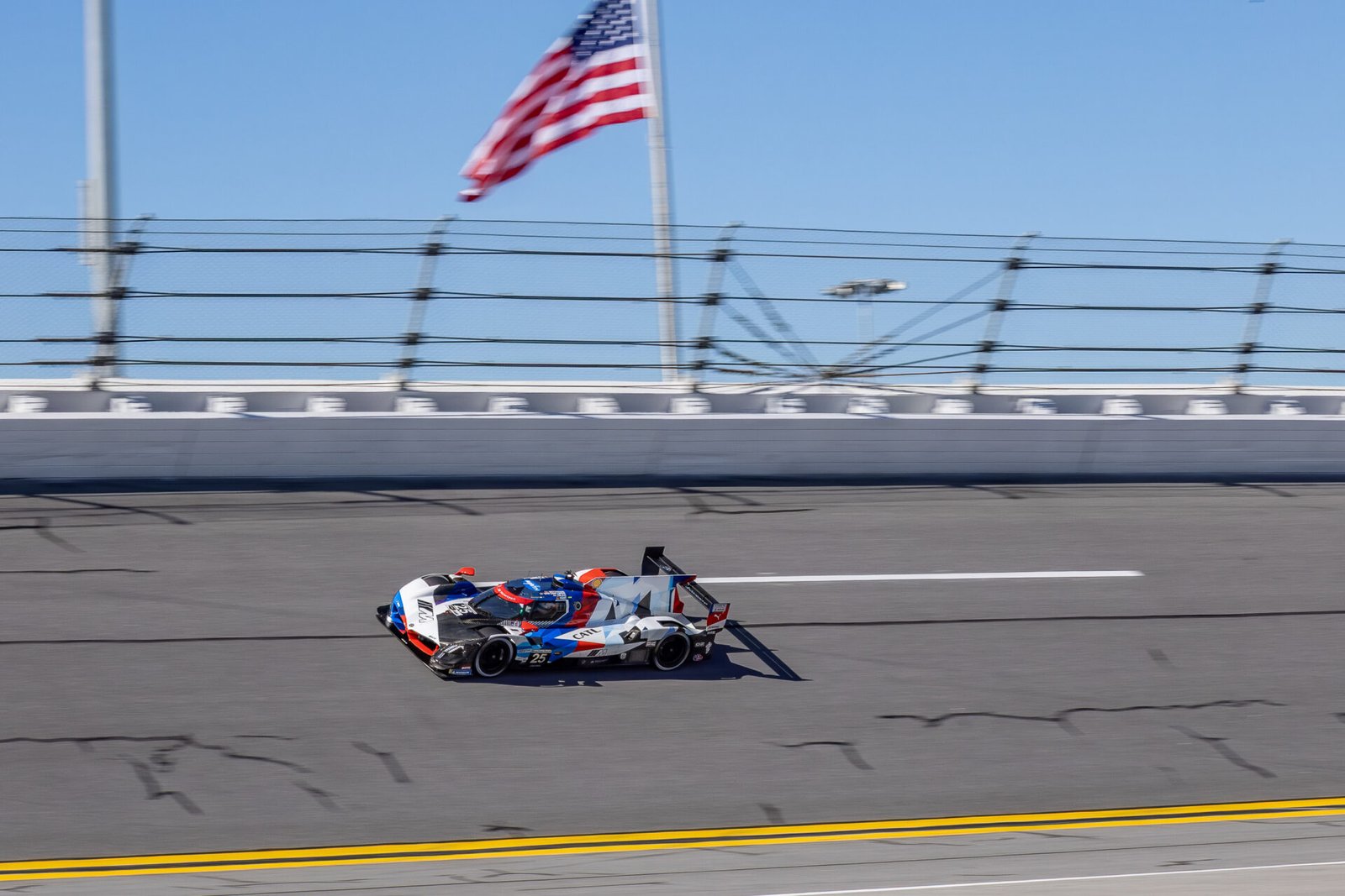 25 M Team Rll Bmw In Turn 1 At Daytona International Speedway 2025