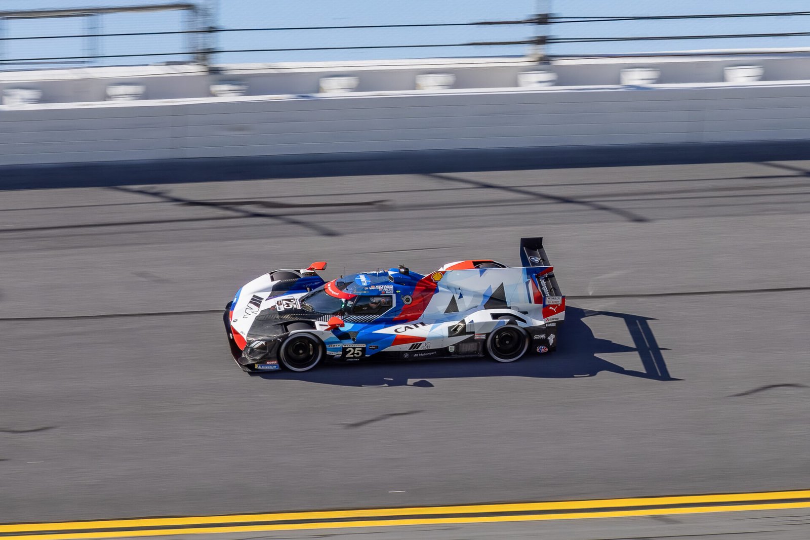 25 M Team Rll Bmw On Turn 1 Banking At Daytona International Speedway 2025