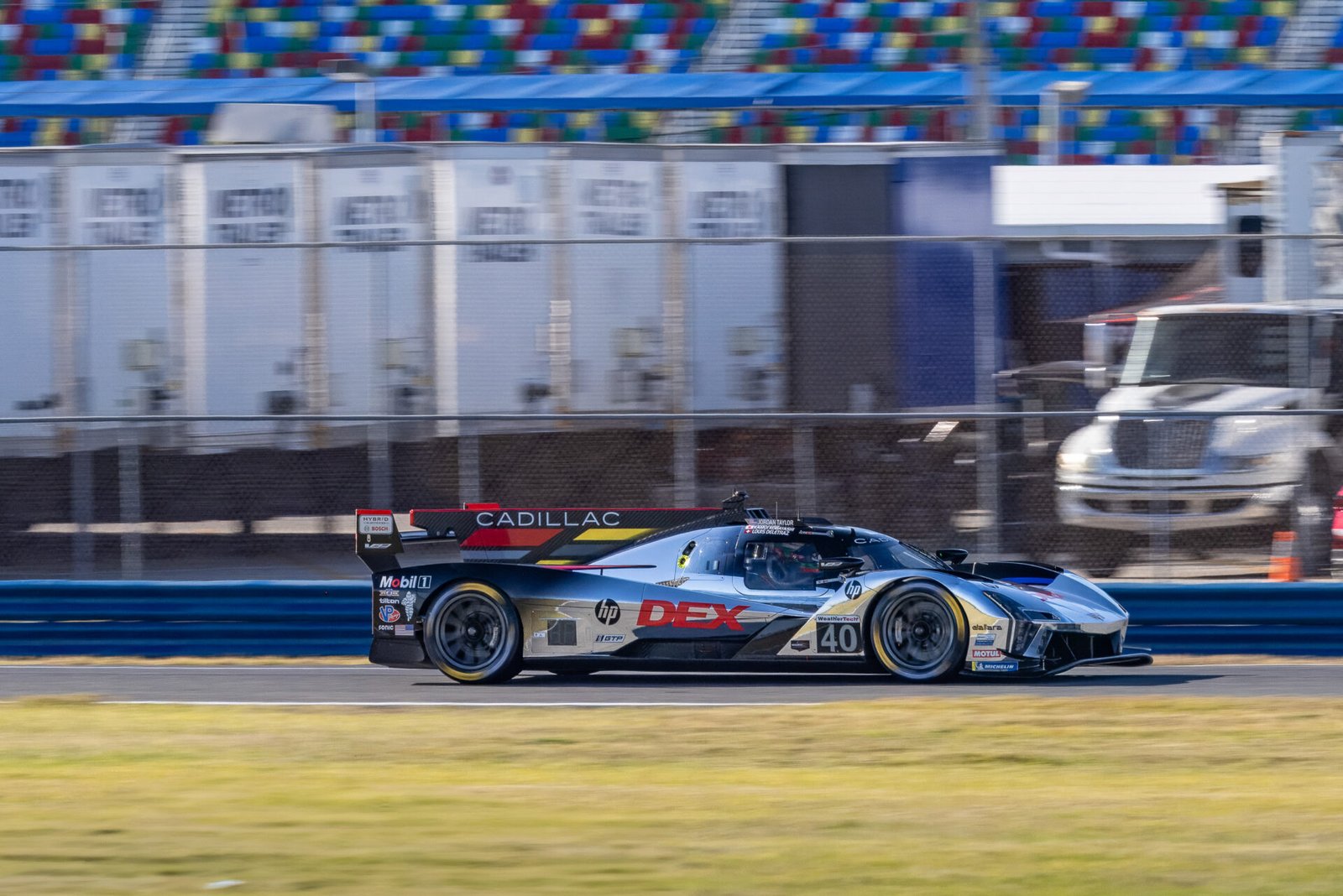 40 Wayne Taylor Racing Cadillac Entering International Horseshoe At Daytona International Speedway 2025