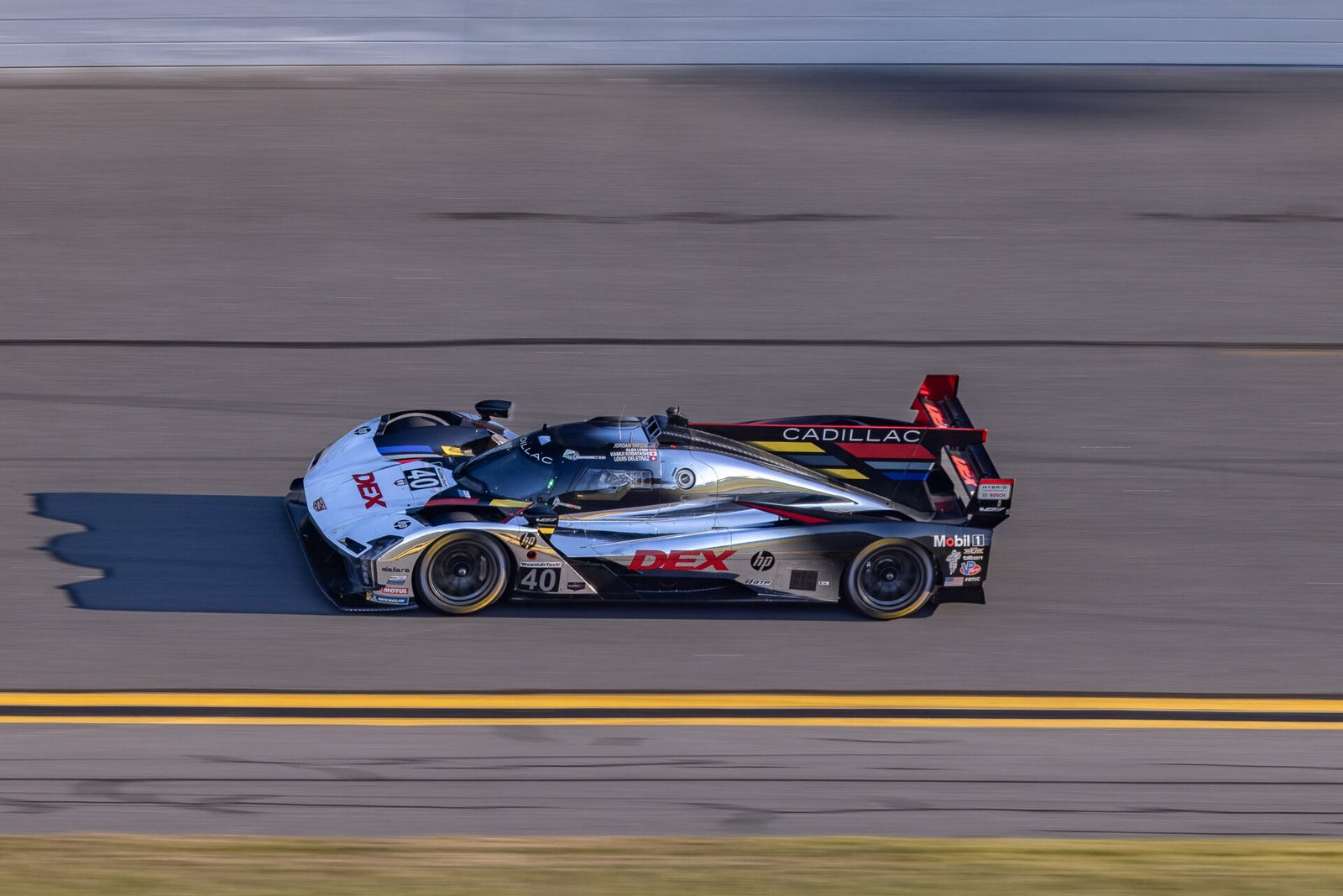 40 Wayne Taylor Racing Cadillac On Turn 1 Banking At Daytona International Speedway 2025