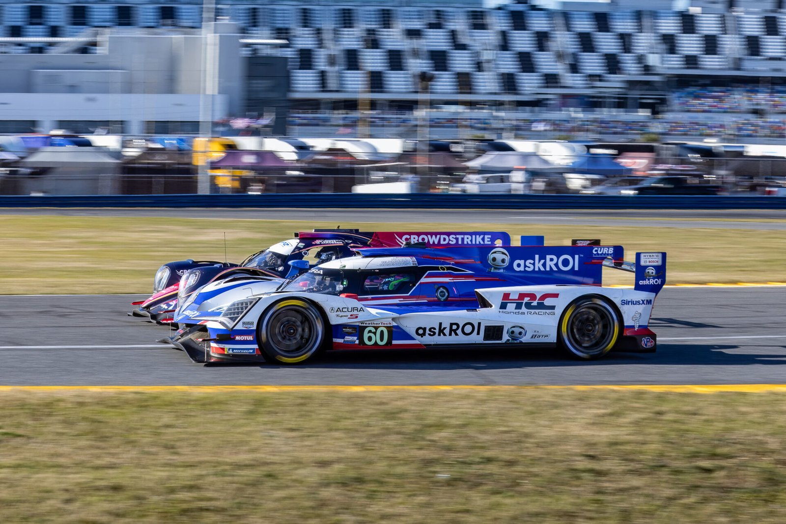 60 Meyer Shank Acura Heading Toward West Horseshoe At Daytona International Speedway 2025