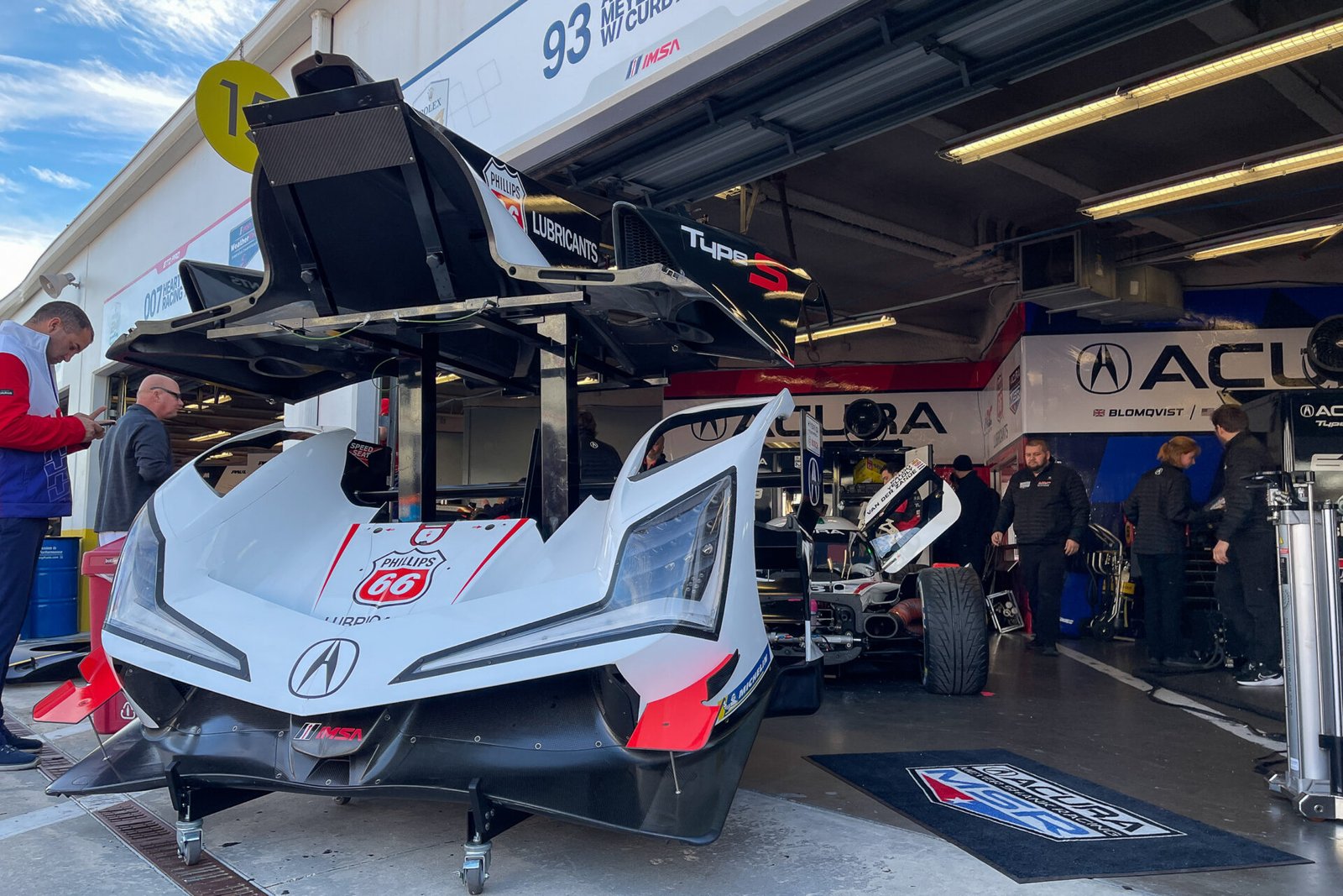93 Meyer Shank Acura Garage At Daytona International Speedway 2025