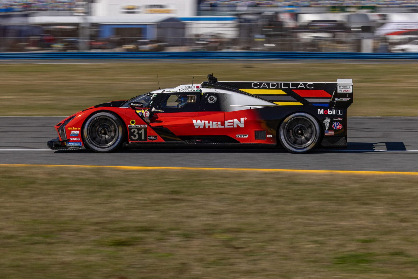 31 Whelen Cadillac Heading Toward West Horseshoe At Daytona International Speedway 2025